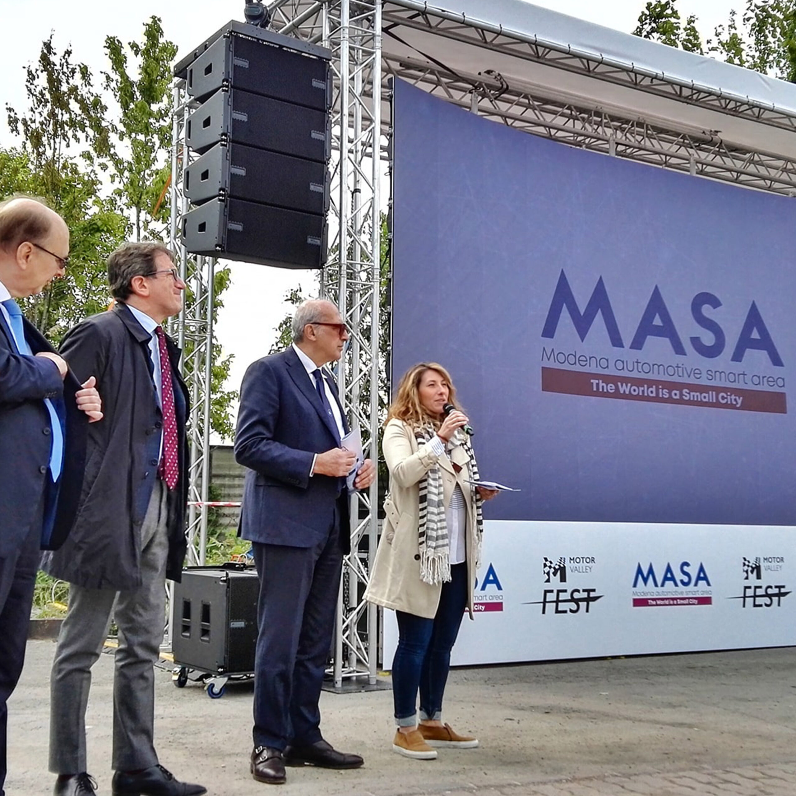 Presentazione Masa Day digital con il sindaco di Modena Muzzarelli e assessore Ferrari
